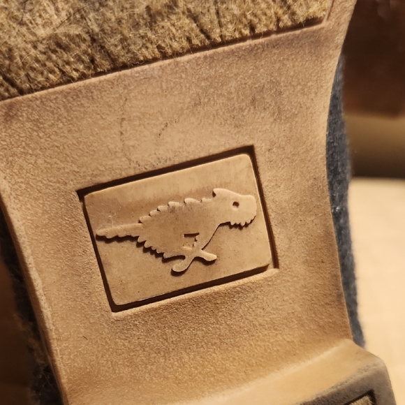 Gray Ankle Boots with Tan Sole - Picture 2 of 6